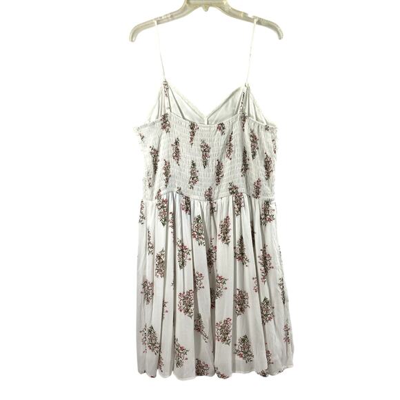 Maurices Sundress Womens XXL White Lace Pink Floral‎ Fairycore Dainty Feminine - Picture 3 of 13